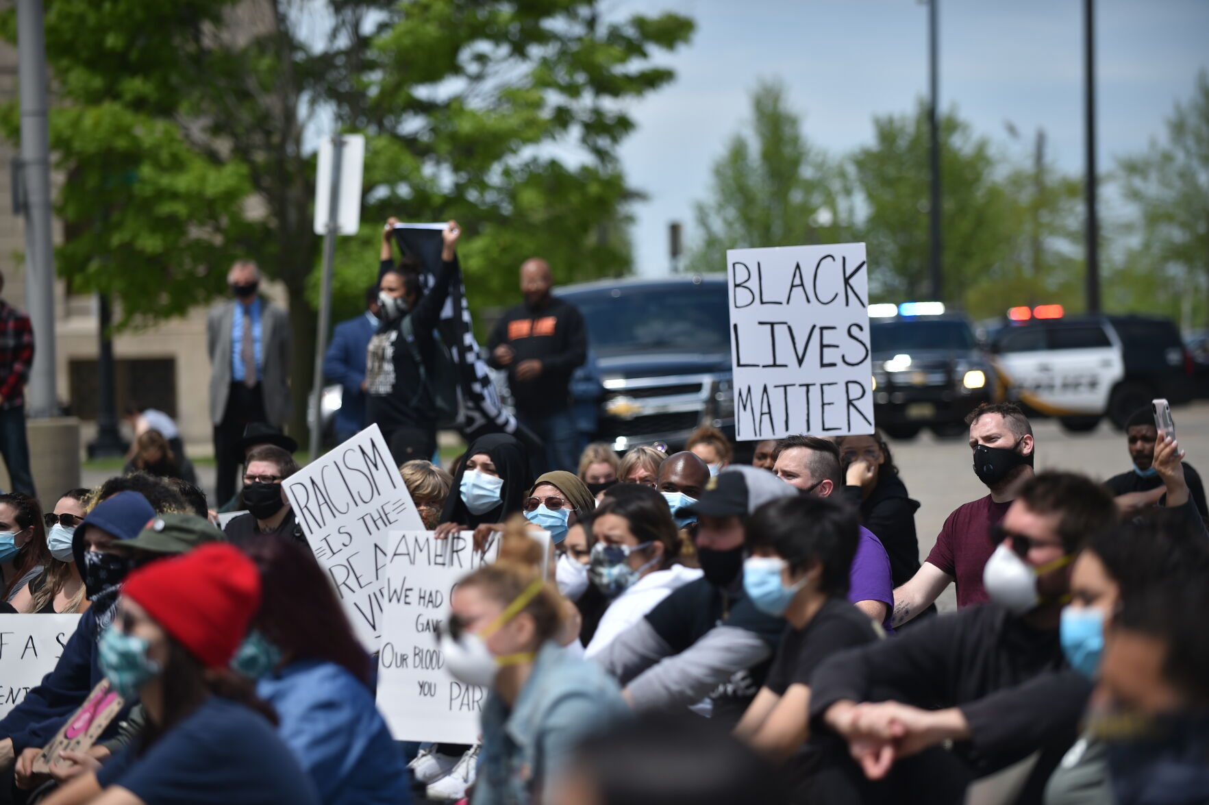 Monday's protest